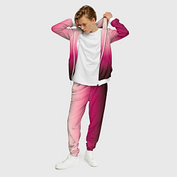 Костюм мужской Градиент transcendent pink омбре, цвет: 3D-белый — фото 2