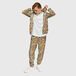 Костюм мужской Фрукты и ягоды в паттерне, цвет: 3D-белый — фото 2