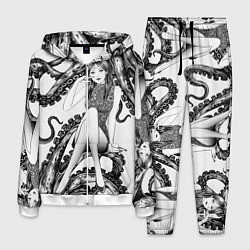 Костюм мужской Junji Ito Death Stranding Tomie and octopus patter, цвет: 3D-белый