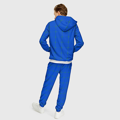 Мужской костюм Color blue stripes / 3D-Белый – фото 4
