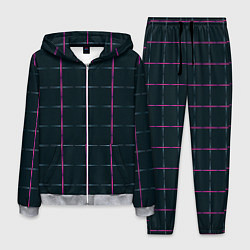Мужской костюм Color black stripes