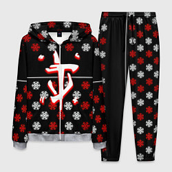 Мужской костюм Doom winter pattern steel