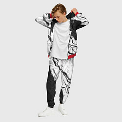 Костюм мужской Toyota - черный и белый, цвет: 3D-красный — фото 2
