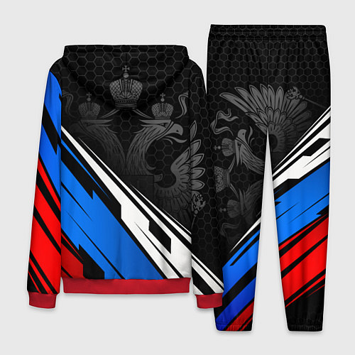 Мужской костюм Федерация бокса России - триколор / 3D-Красный – фото 2
