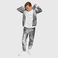 Костюм мужской Абстракция - black and white metal scuffs, цвет: 3D-белый — фото 2