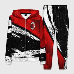 Костюм мужской ФК Милан - потертости, цвет: 3D-белый