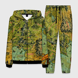 Костюм мужской Властелин колец карта цветная, цвет: 3D-черный