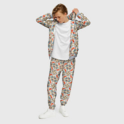 Костюм мужской Орнамент с лошадью - символом Нового 2026 года, цвет: 3D-меланж — фото 2