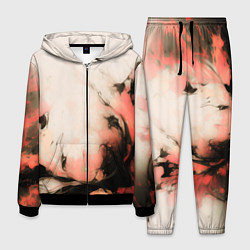 Мужской костюм Розовый взрыв абстракция