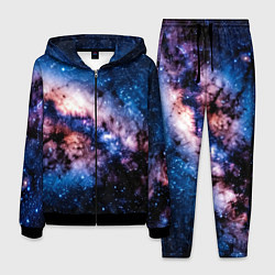 Костюм мужской Фантастический космос звёзды и туманности, цвет: 3D-черный