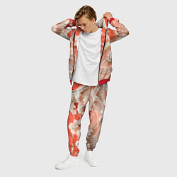 Костюм мужской Японские красные волны, цвет: 3D-красный — фото 2