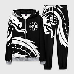 Костюм мужской Borussia дракон белый, цвет: 3D-меланж