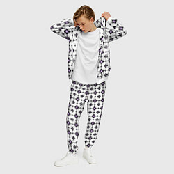 Костюм мужской Абстрактный геометрический орнамент, цвет: 3D-белый — фото 2