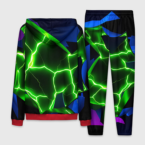 Мужской костюм Neon green glow / 3D-Красный – фото 2