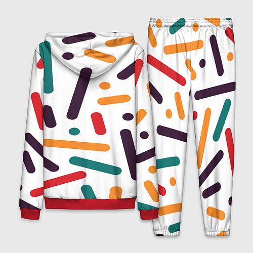 Мужской костюм Oval oil / 3D-Красный – фото 2