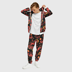 Костюм мужской Красная лошадь с розами, цвет: 3D-белый — фото 2