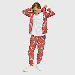 Костюм мужской Новогодний паттерн с зайчиком, цвет: 3D-белый — фото 2