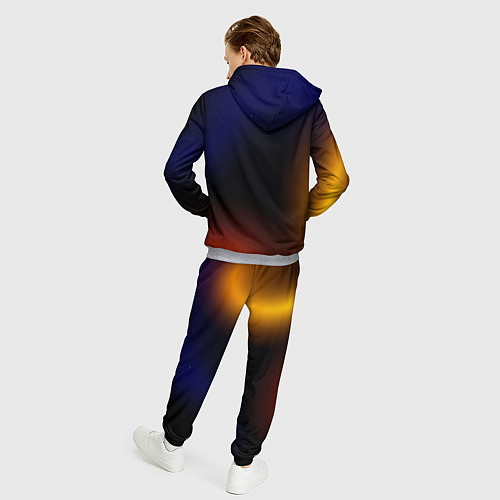 Мужской костюм Color black red blue / 3D-Меланж – фото 4