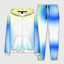 Костюм мужской Color yellow blue white, цвет: 3D-белый
