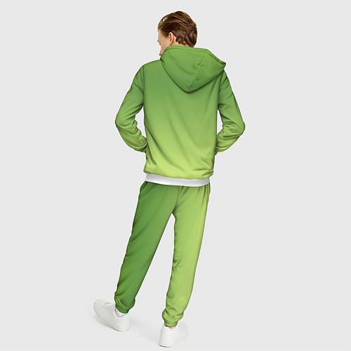 Мужской костюм Color green yellow / 3D-Белый – фото 4