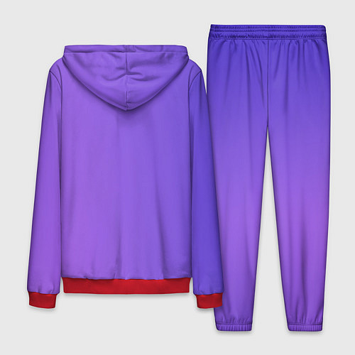 Мужской костюм Color purple gradient / 3D-Красный – фото 2