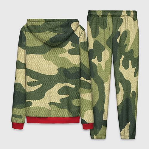 Мужской костюм Хаки / 3D-Красный – фото 2