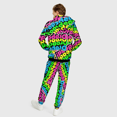 Мужской костюм Drop Dead: Acid Pattern / 3D-Черный – фото 4