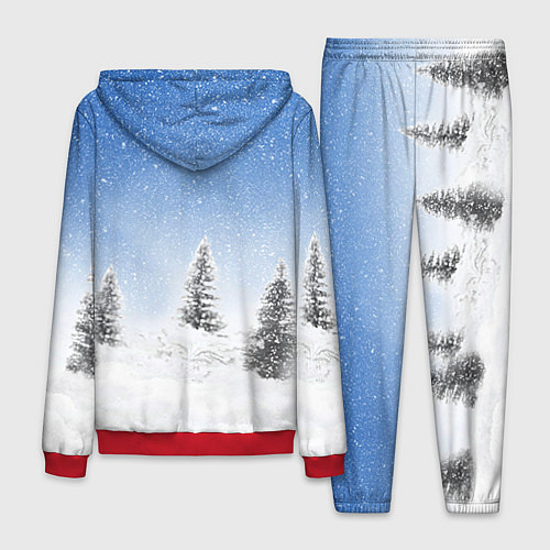 Мужской костюм Санта Гомер / 3D-Красный – фото 2