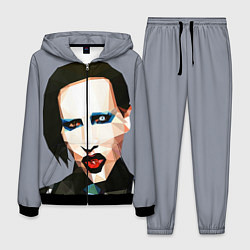 Костюм мужской Mаrilyn Manson Art, цвет: 3D-черный