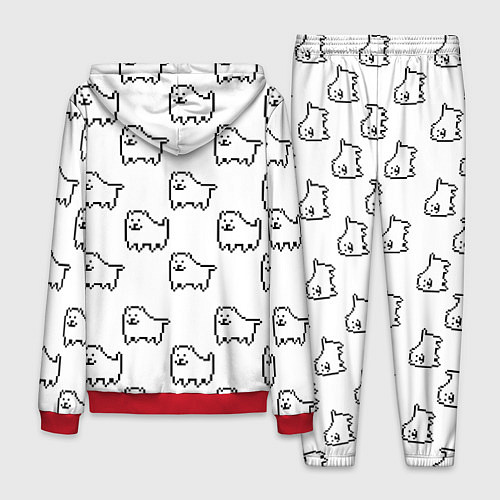 Мужской костюм Undertale Annoying dog white / 3D-Красный – фото 2