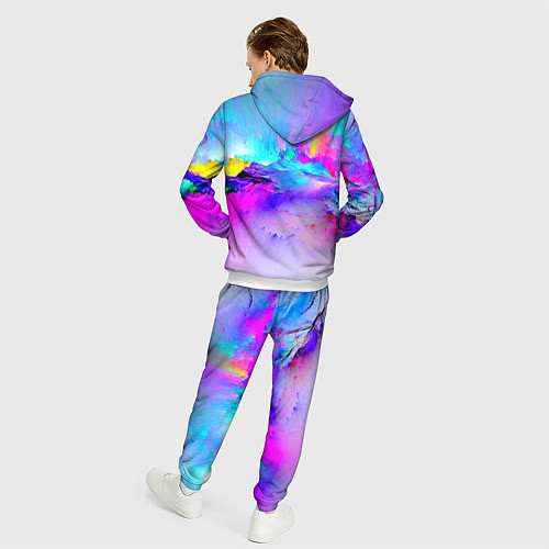 Мужской костюм Абстракция / 3D-Белый – фото 4