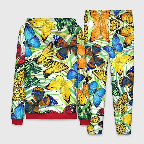 Мужской костюм Тропические бабочки / 3D-Красный – фото 2