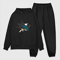 Мужской костюм оверсайз San Jose Sharks, цвет: черный