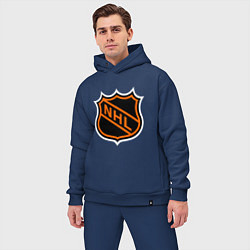 Мужской костюм оверсайз NHL, цвет: тёмно-синий — фото 2