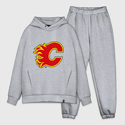 Мужской костюм оверсайз Calgary Flames, цвет: меланж