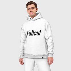 Мужской костюм оверсайз Fallout, цвет: белый — фото 2