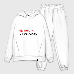 Мужской костюм оверсайз Toyota Avensis цвета белый — фото 1