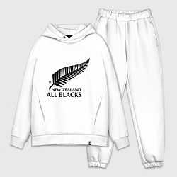 Мужской костюм оверсайз New Zeland: All blacks, цвет: белый