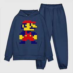 Мужской костюм оверсайз Pixel Mario, цвет: тёмно-синий