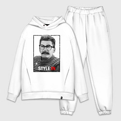 Мужской костюм оверсайз Stalin: Style in, цвет: белый