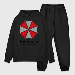 Мужской костюм оверсайз Umbrella corporation, цвет: черный