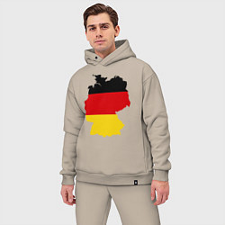 Мужской костюм оверсайз Германия (Germany), цвет: миндальный — фото 2