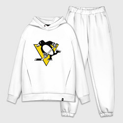 Мужской костюм оверсайз Pittsburgh Penguins цвета белый — фото 1