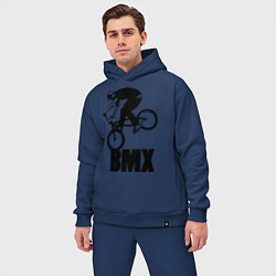 Мужской костюм оверсайз BMX 3, цвет: тёмно-синий — фото 2