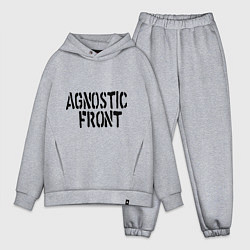 Мужской костюм оверсайз Agnostic front, цвет: меланж