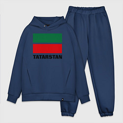 Мужской костюм оверсайз Флаг Татарстана, цвет: тёмно-синий