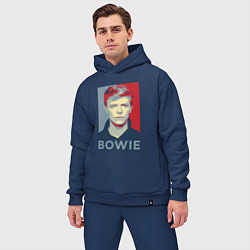 Мужской костюм оверсайз Bowie Poster, цвет: тёмно-синий — фото 2