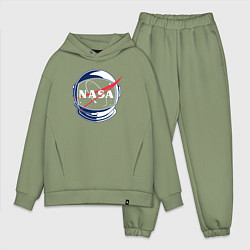 Мужской костюм оверсайз NASA, цвет: авокадо