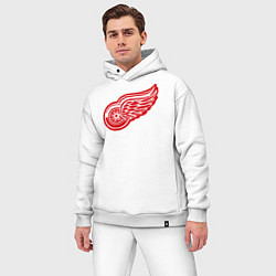 Мужской костюм оверсайз Detroit Red Wings: Pavel Datsyuk, цвет: белый — фото 2