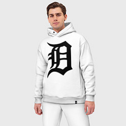 Мужской костюм оверсайз Detroit Tigers, цвет: белый — фото 2